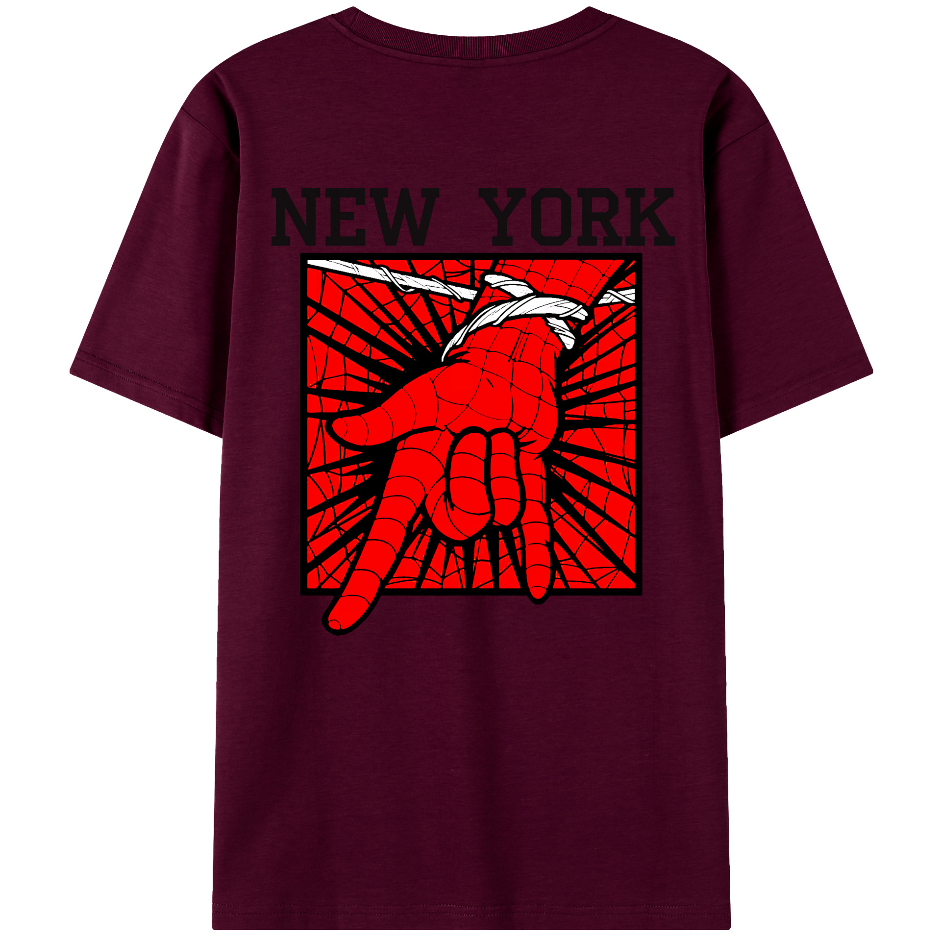 （画像用） Spider Man スパイダーマン レディース半袖Tシャツ(バックプリント)